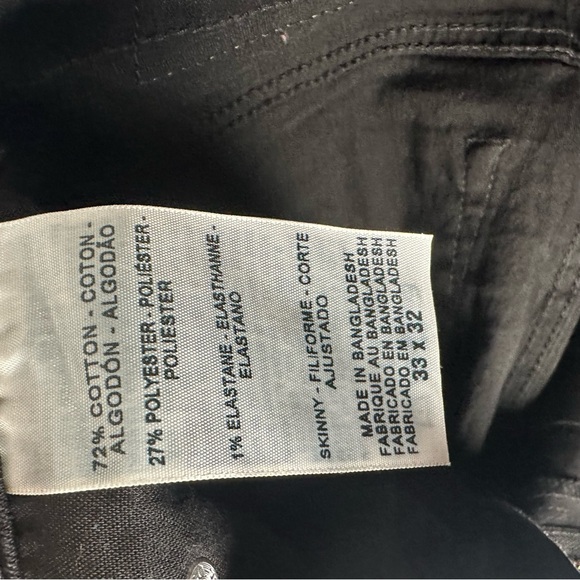 Denizen Levi's 216 Slim Fit Jeans Men's z 33x32-Classic Black Denim Stretch Low - Picture 14 of 16